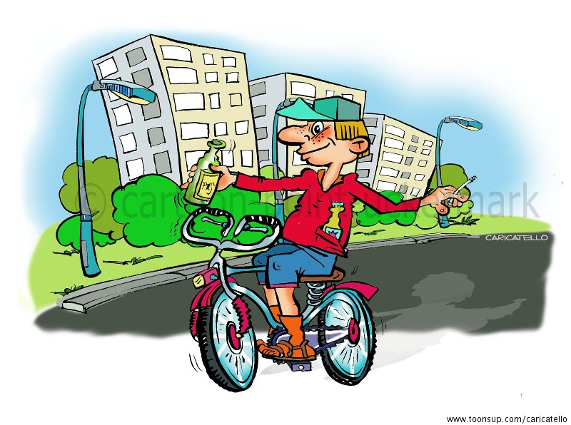 Cartoon: Thema Arbeitssicherheit 2