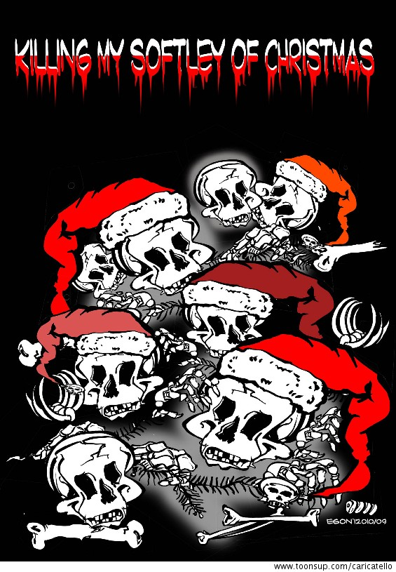 Illustration: Friedhof der Weihnachtsmänner 1