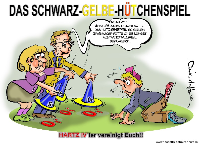 Cartoon: Hütchenspiel ala Black &Yellow 1