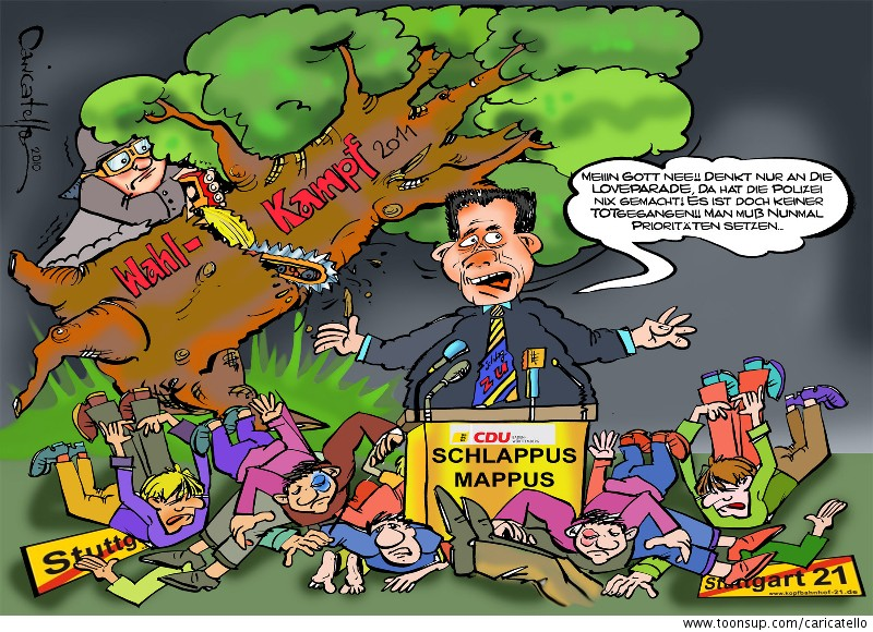 Cartoon: Wer die MACHT hat wendet sie auch an.... 1
