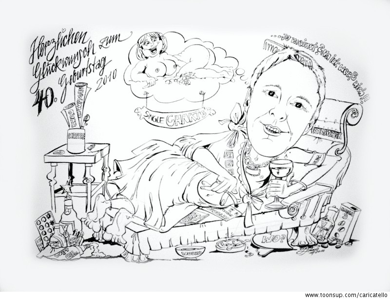 Cartoon: Glückwunschkarte XXXL 1