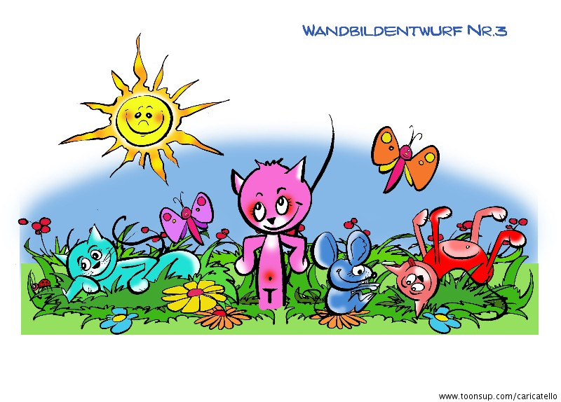 Illustration: Wandgestaltungsentwurf 1