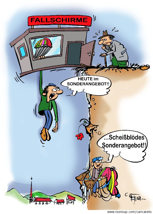 Cartoon: Am Abgrund... 1