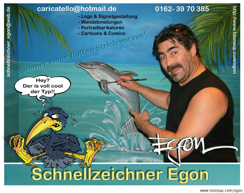 Illustration: Meine Neue Autogrammkarte....mit Rückseitenansicht 1