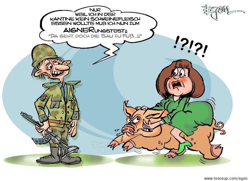 Cartoon: AIGNERungsTEST 1