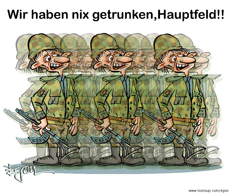 Cartoon: Bundeswehrgeständnis 1