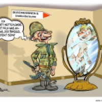 Defekter Spiegel