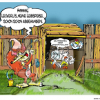 Fuchs du hast das Huhn gestohlen....