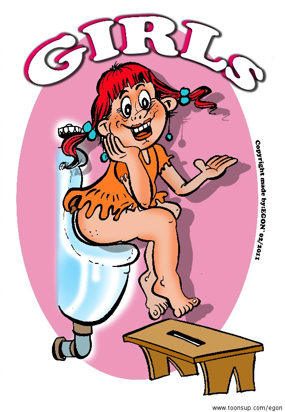 Cartoon: Toilettenschildchen für eine Kneipe.... 1