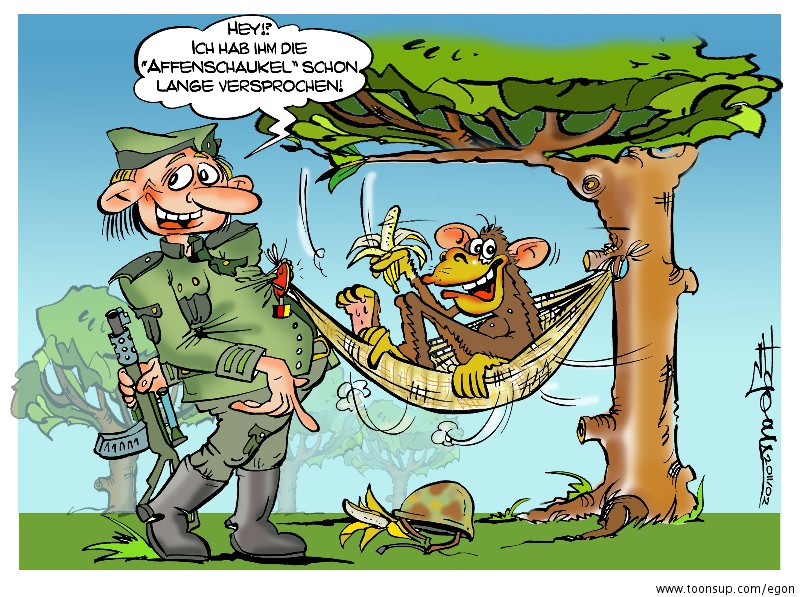 Cartoon: Affenschaukel 1