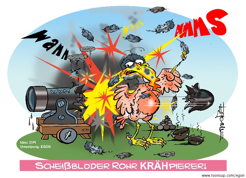 Cartoon: RohrKRÄHpierer 1