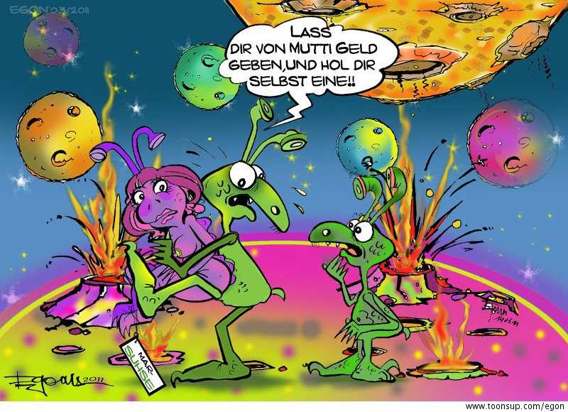 Cartoon: Marsianus und Sohn 1