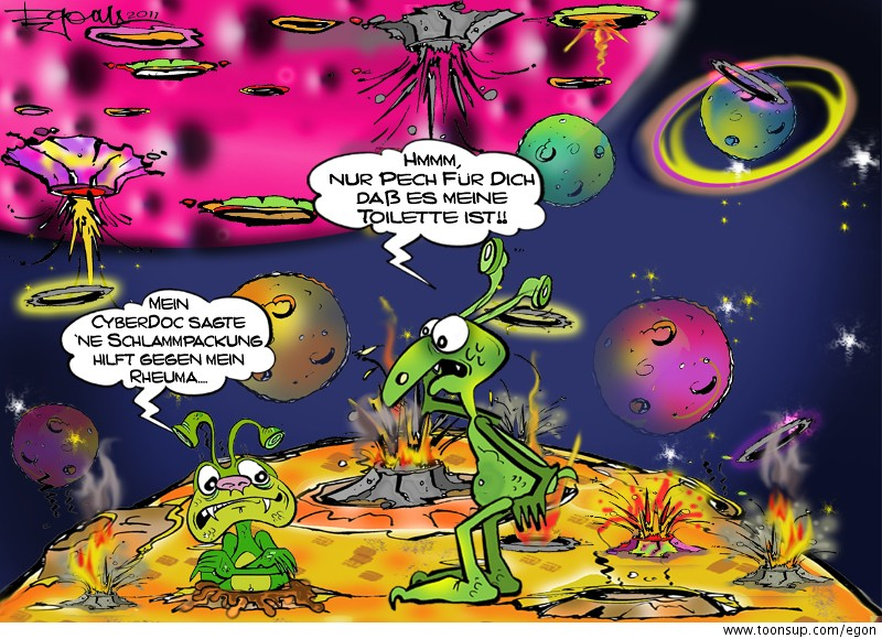 Cartoon: Eigene MarsToilette 1