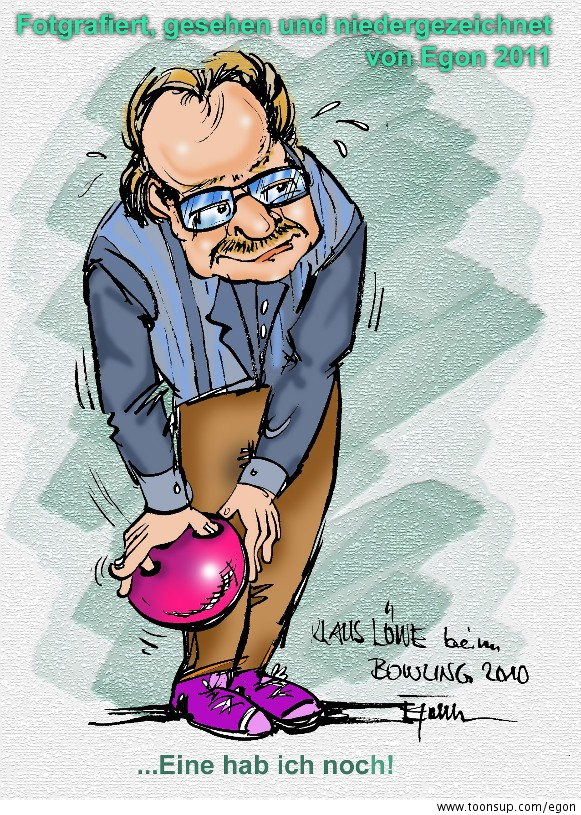 Cartoon: Beim Bowling beobachtet.... 2
