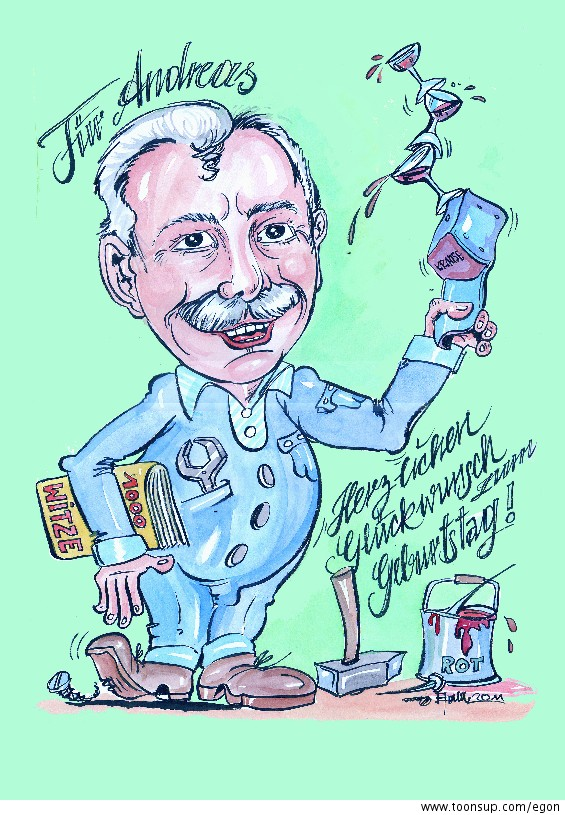 Cartoon: Glückwunschkarte 29,7 x 42 cm 1