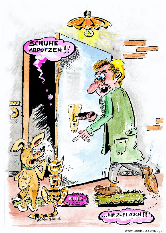 Cartoon: Eine etwas ältere Cartoonfolge für ein Wohnungsunternehmen 4