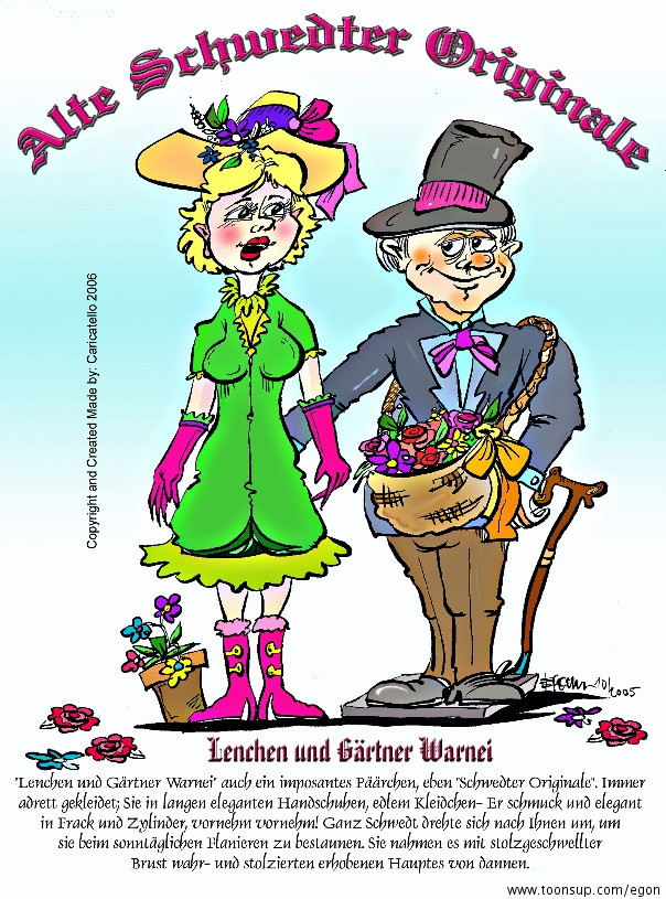 Cartoon: Cartoonserie:Alte Schhwedter Originale 3