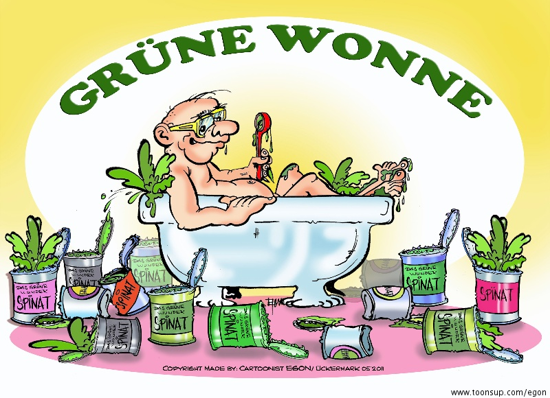 Cartoon: Es ging um den Begriff:'Grüne Wonne'GartenKunst Prenzlau 1