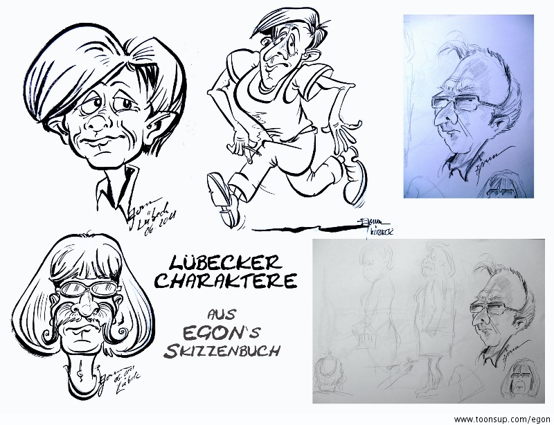 Cartoon: Aus meinem Lübecker Skizzenbuch.... 1