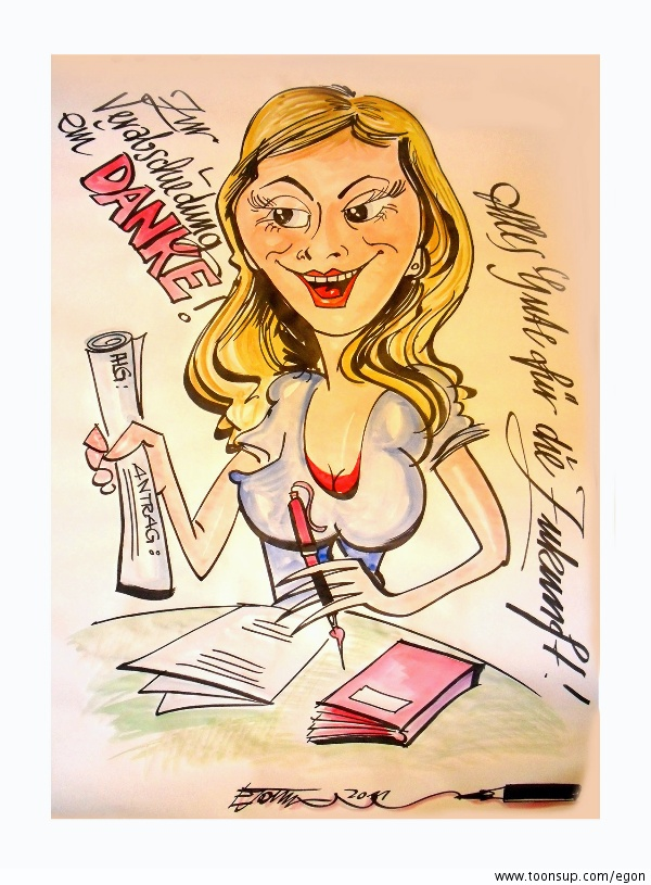 Cartoon: Mal Schnellzeichnungen danach handcoloriert! 1