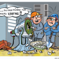 Vor meionem Fenster ratterte Stundenlang ein Betonmischer....