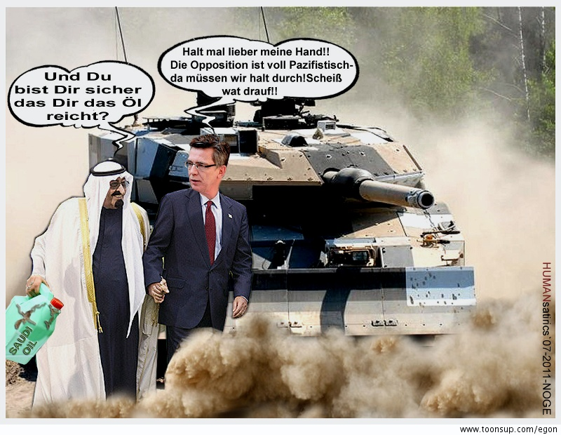 Cartoon: Hand halten! 1