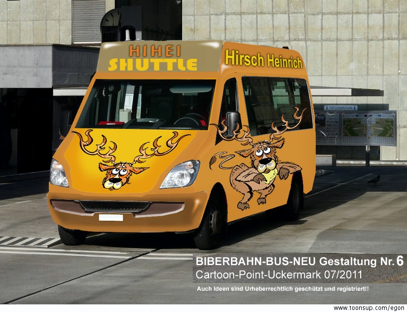 Concept Art / Character Design: Kreativitätswettbewerb (Kleinbusgestaltung)2011 3