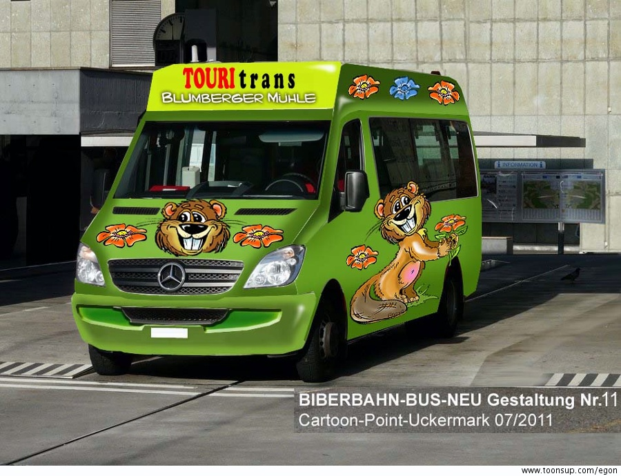 Illustration: Kreativwettbewerb;Teil II, Bus-Außengestaltung 1