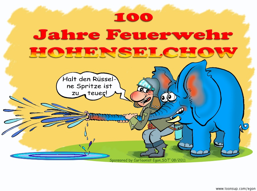 Cartoon: T-ShirtAufdruck-Entwurf zum Jubiläum 1