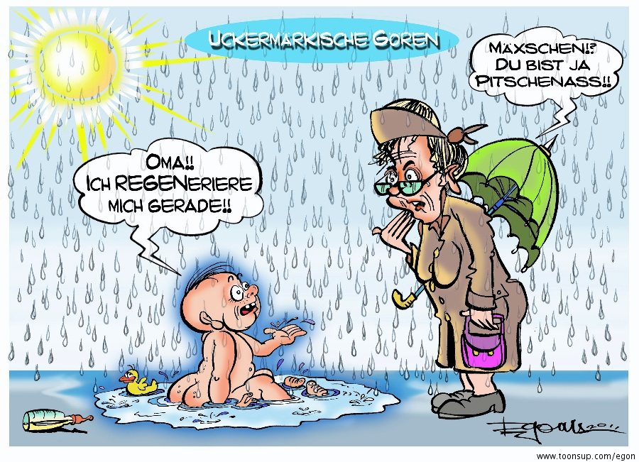 Cartoon: Uckermärkische Gören 'Regeneration' 1