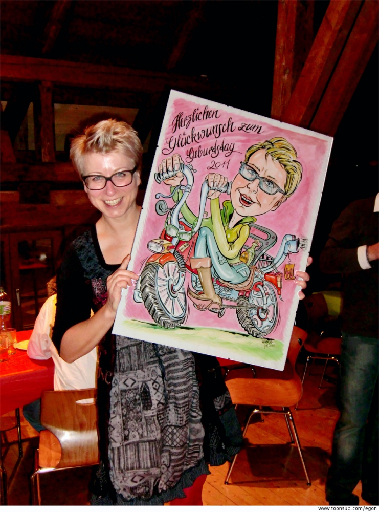 Cartoon: Nun endlich auch das Geburtstagskind zum Bild!!! 1