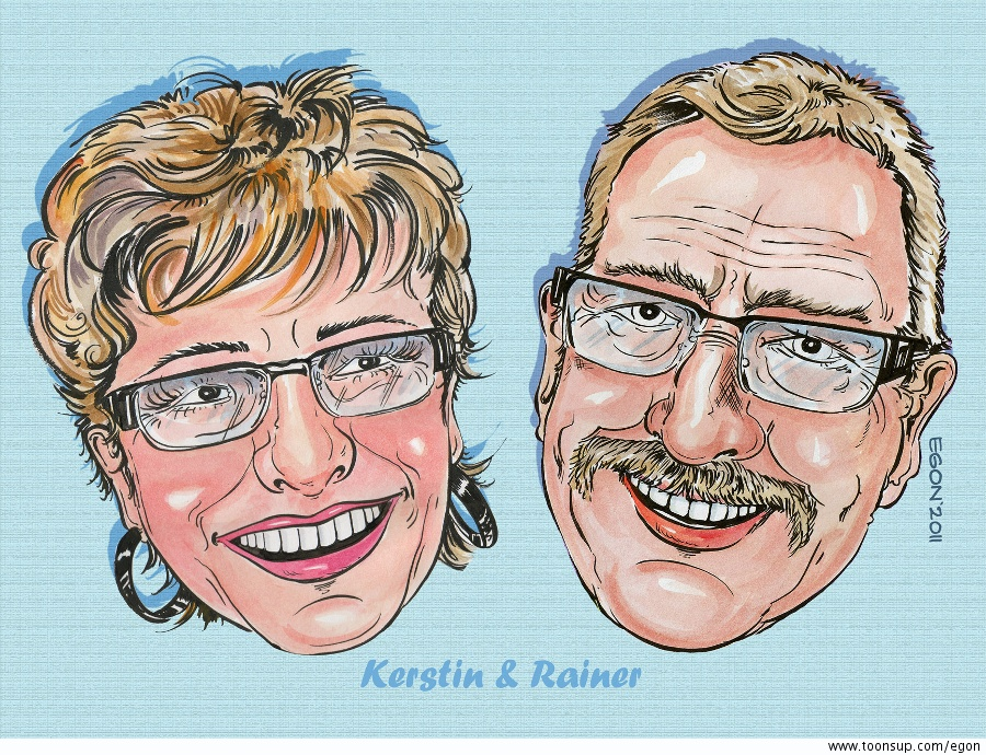 Cartoon: Portraitkarikaturen 2