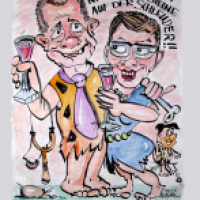 the flintstones,raumausgestaltung silvesterparty 2011