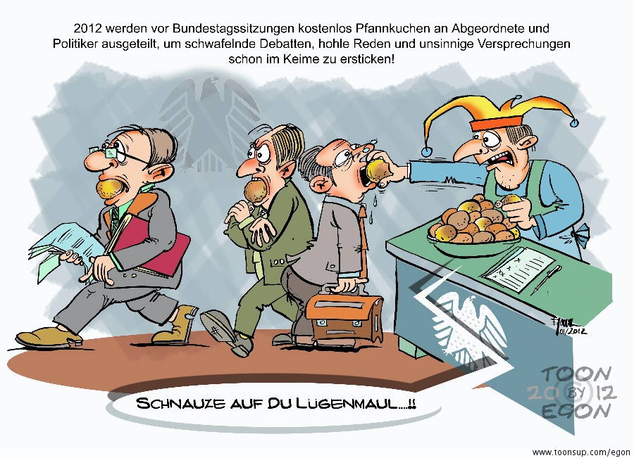 Cartoon: Pfannkuchen Kostenlos!! 2