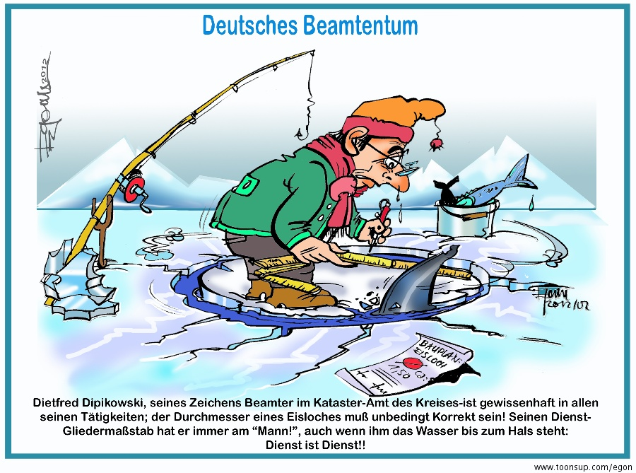 Cartoon: Deutsches Beamtengewissen 1