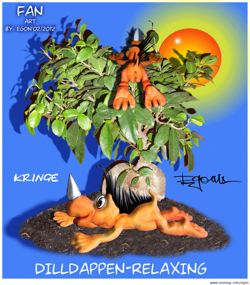 Concept Art / Character Design: DILLDAPPEN-RELAXING....FanARTs 1