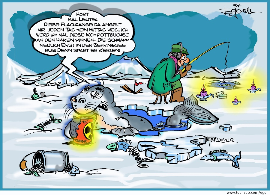 Cartoon: Eisangeln Num ero:6 1