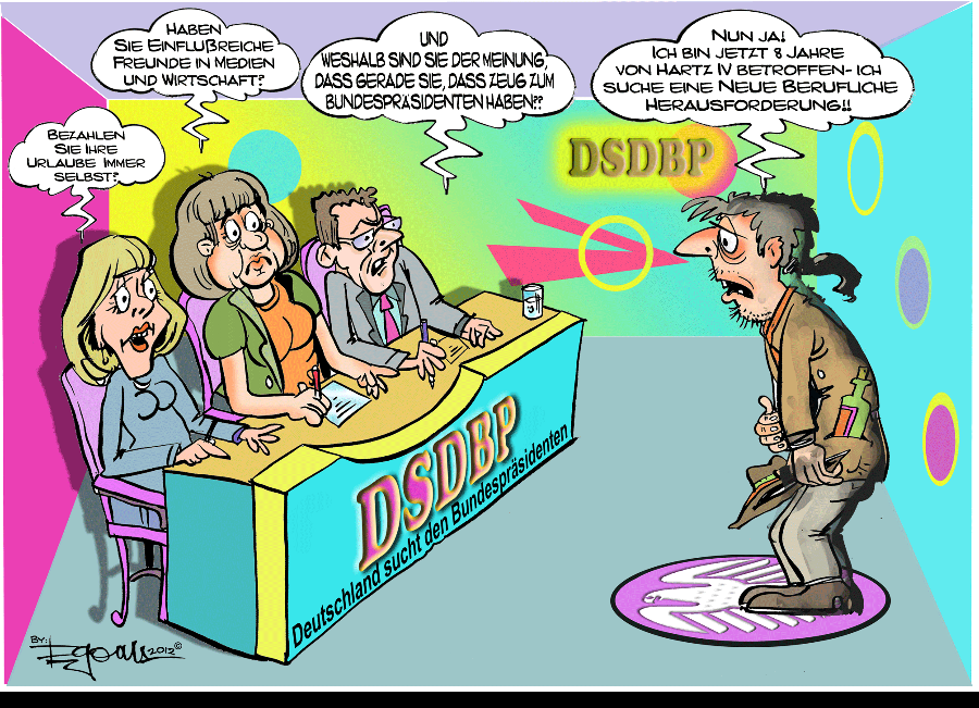 Cartoon: Neu Show!!!Deutschland sucht den Bundespräsidenten(DSDBP) 1