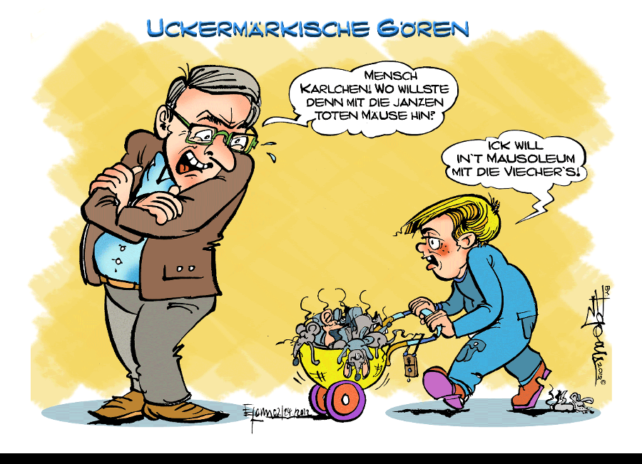Cartoon: Serie: 'Uckermärkische Gören' 2012 1