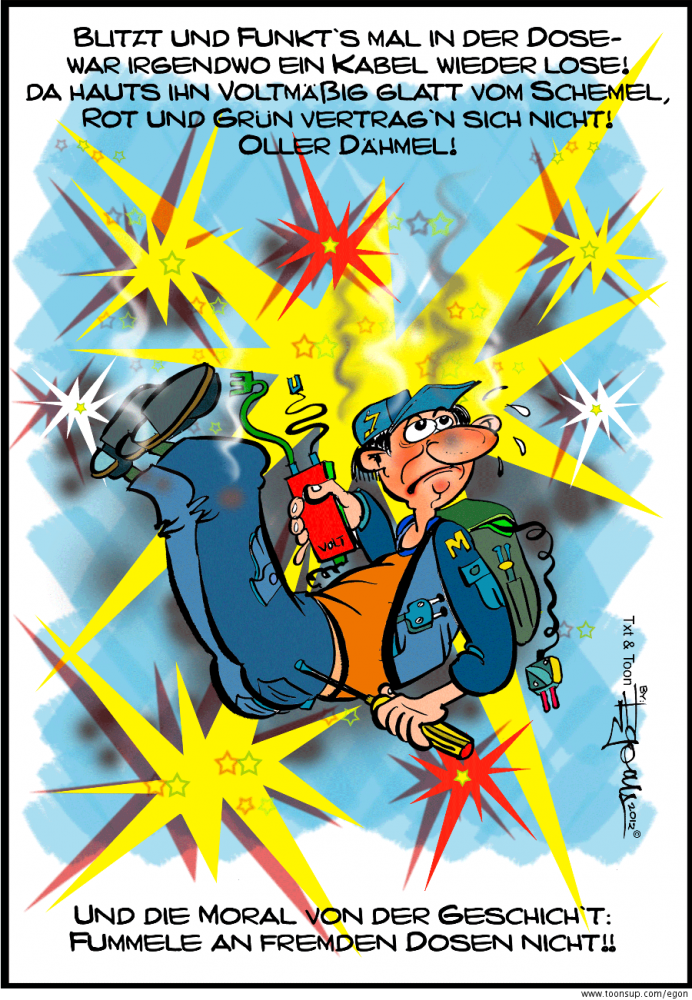Cartoon: ElektrikerPECH 1