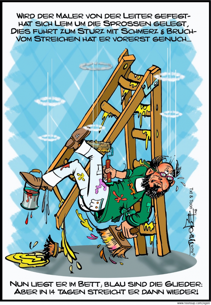 Cartoon: Malerpech 1