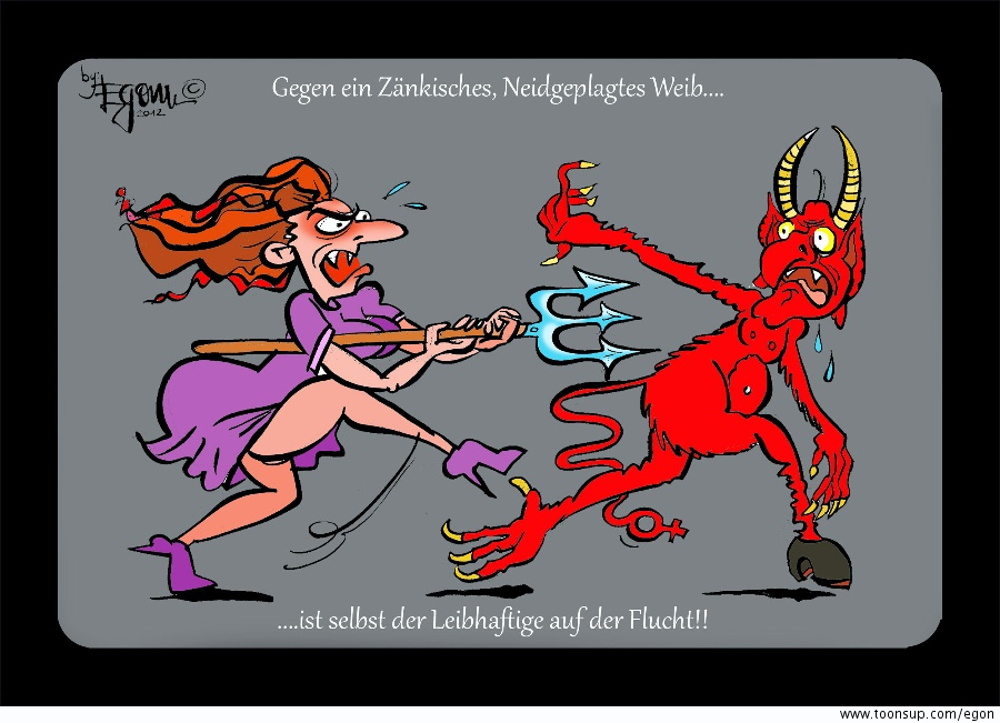 Cartoon: Zänkische Weiber 1