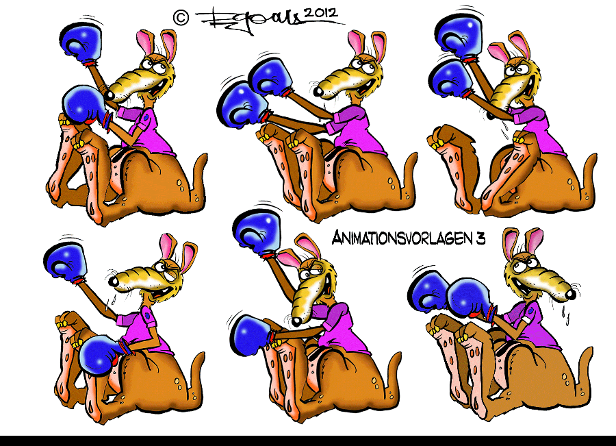 Cartoon: cartoon,Animationsvorlagen,Montagezubehör Figurine 2