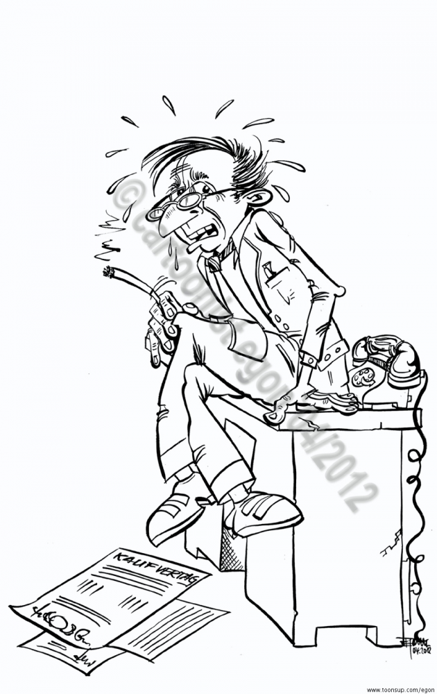 Cartoon: Auftragsarbeit Autohaus 2