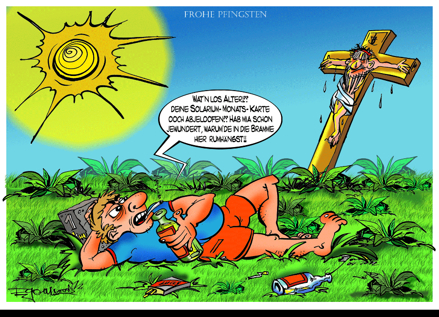Cartoon: Frohe Pfingsten Nr.1 1