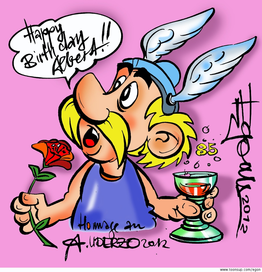 Cartoon: Herzlichen Glückwunsch Albert Uderzo!!  (85.) 1