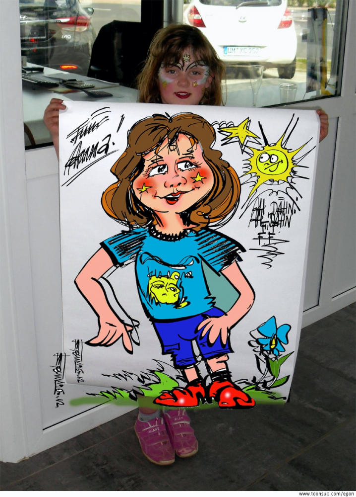 Cartoon: Arbeiten des letzten Events...S/W und am PC Nachcoloriert! 7