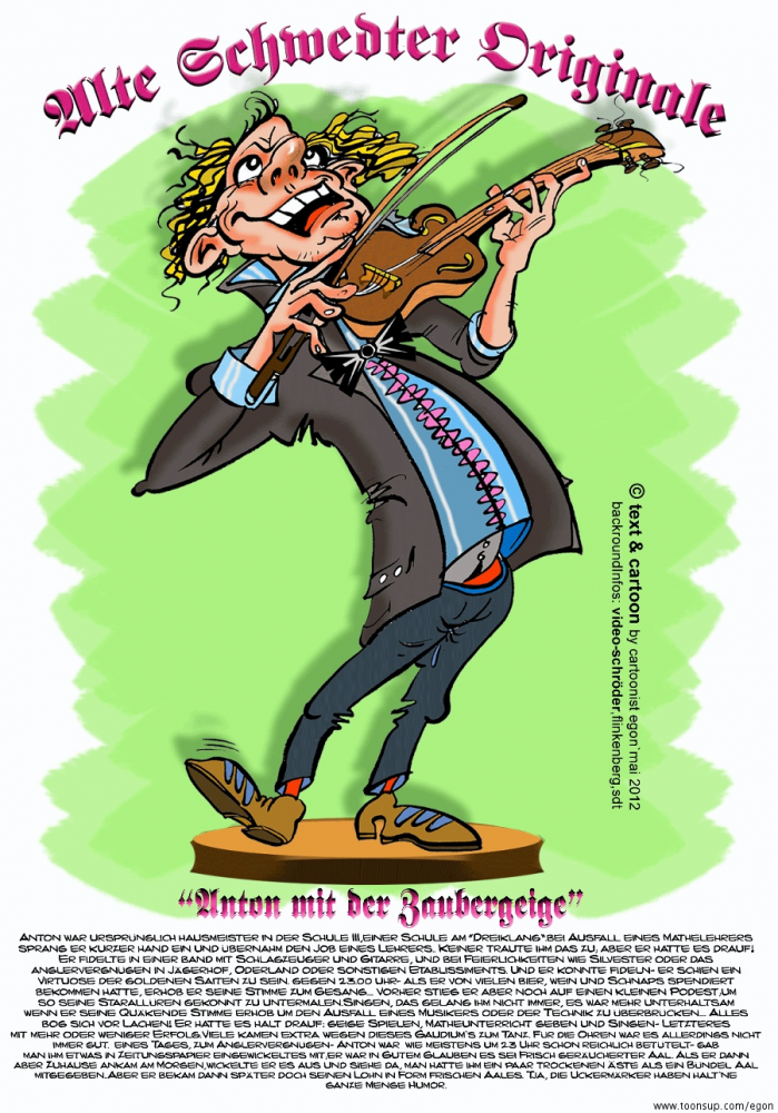 Cartoon: Entwurf,studien,Fertiger Toon...'Alte Schwedter Originale' 7