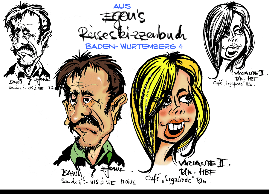 Cartoon: Egon`s Reiseskizzen BaWü 4 1