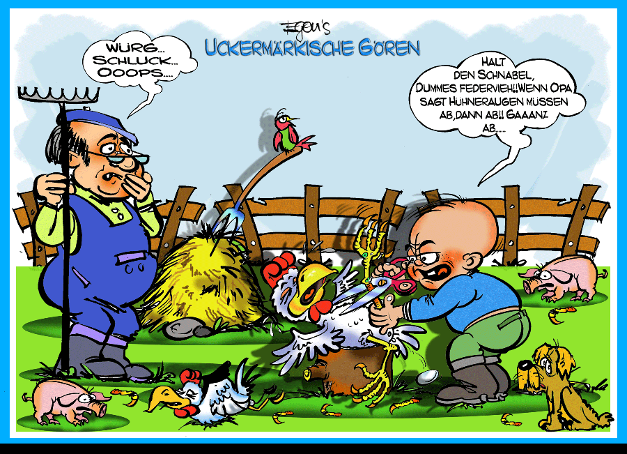 Cartoon: Aus der Serie:Uckermärker Gören 1